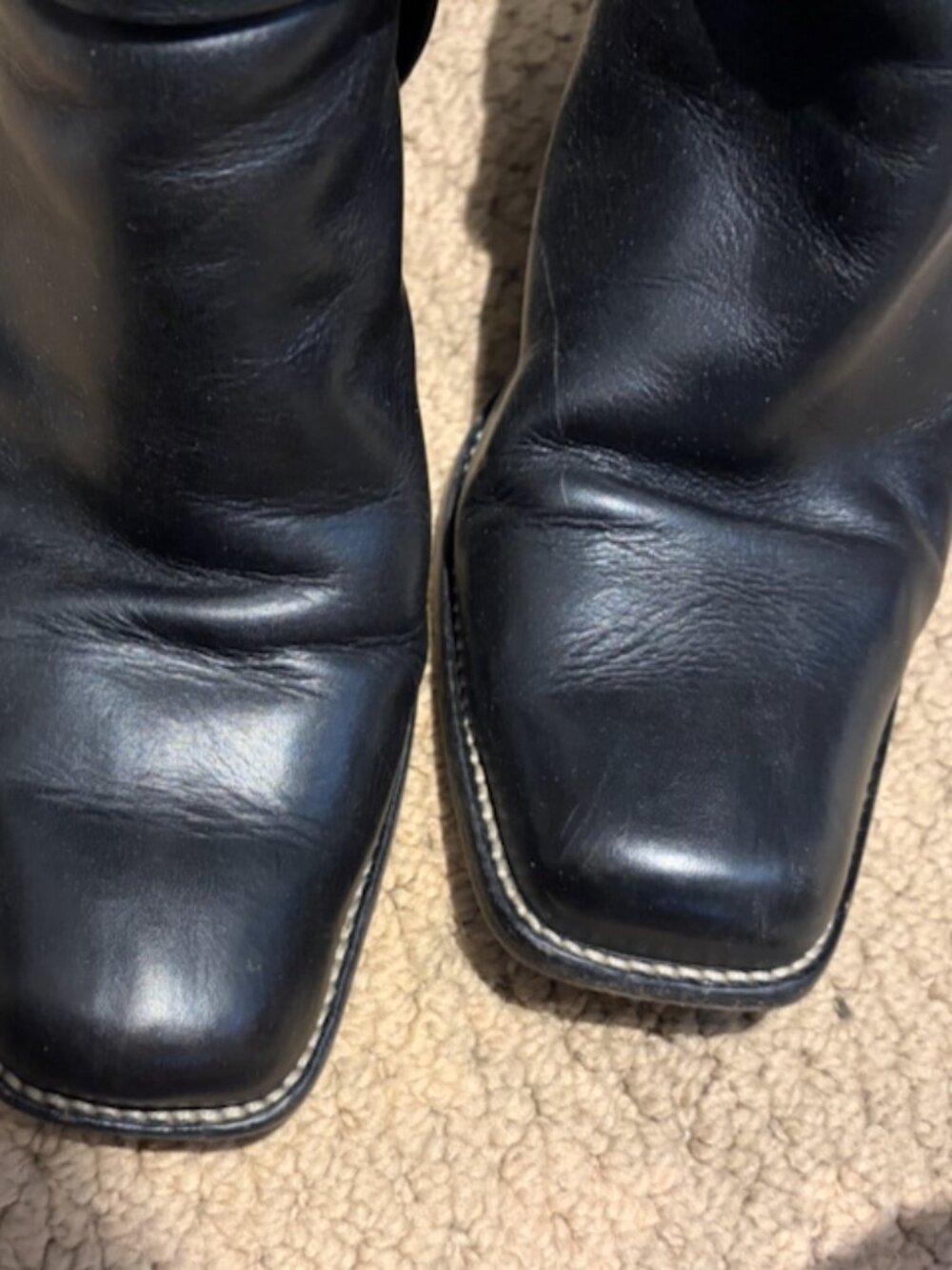 Vintage Michael Kors Archival Black Leather Harness Moto Boots - Size Women's 10 - Picture 3 of 9